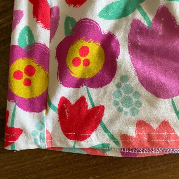 Floral & Polka Dot Flutter Sleeve Dress Girls' 6-7T - Picture 8 of 10